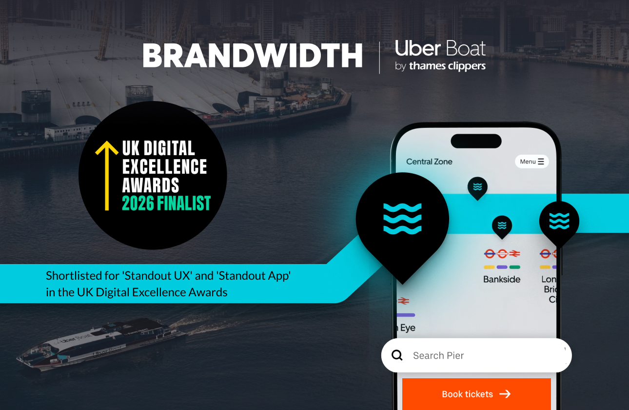 Image: Uber Boat by Thames Clippers Shortlisted for App Built by Brandwidth